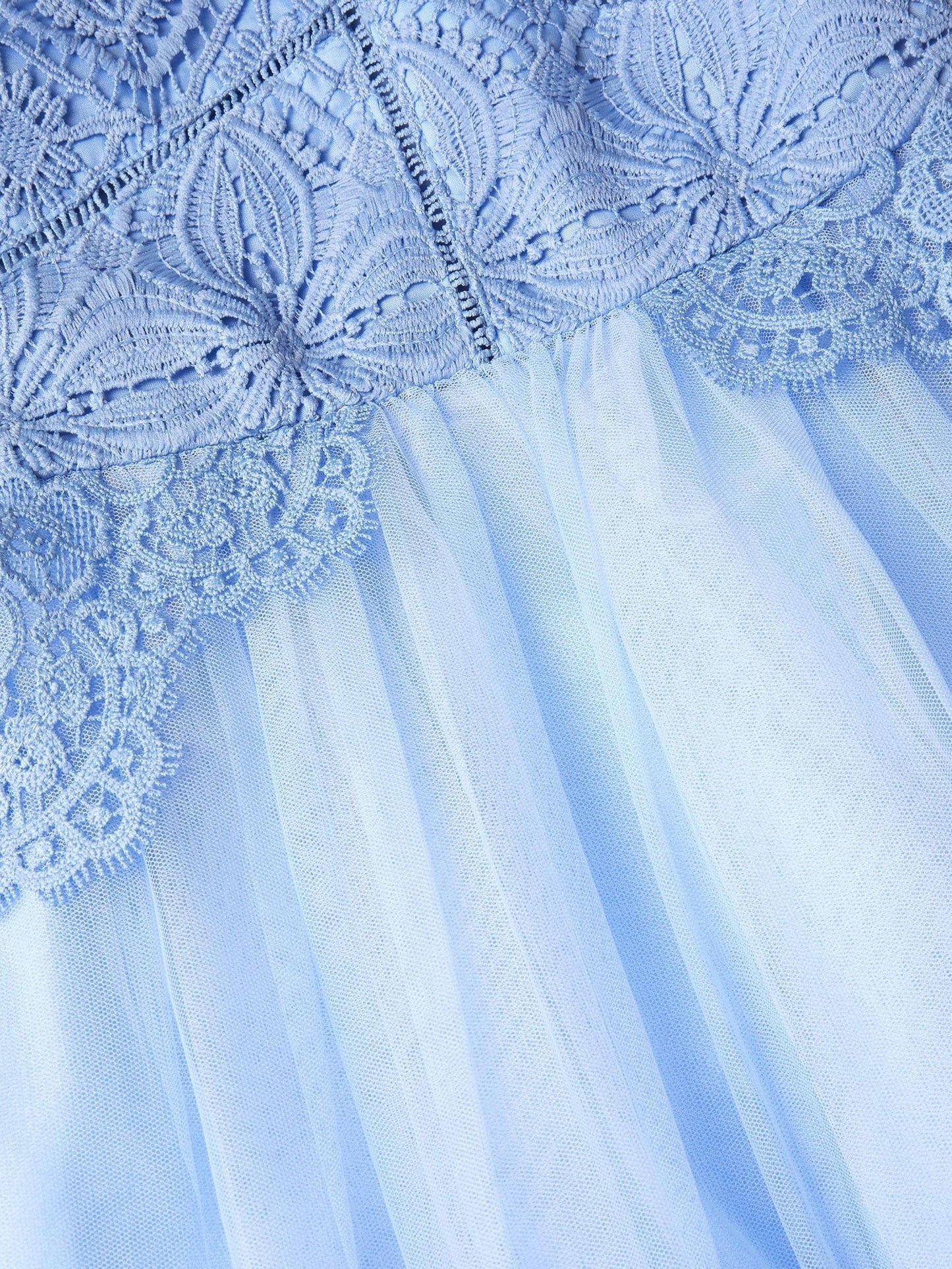 Monsoon Blue Monica Floral Lace Tulle Dress image 4