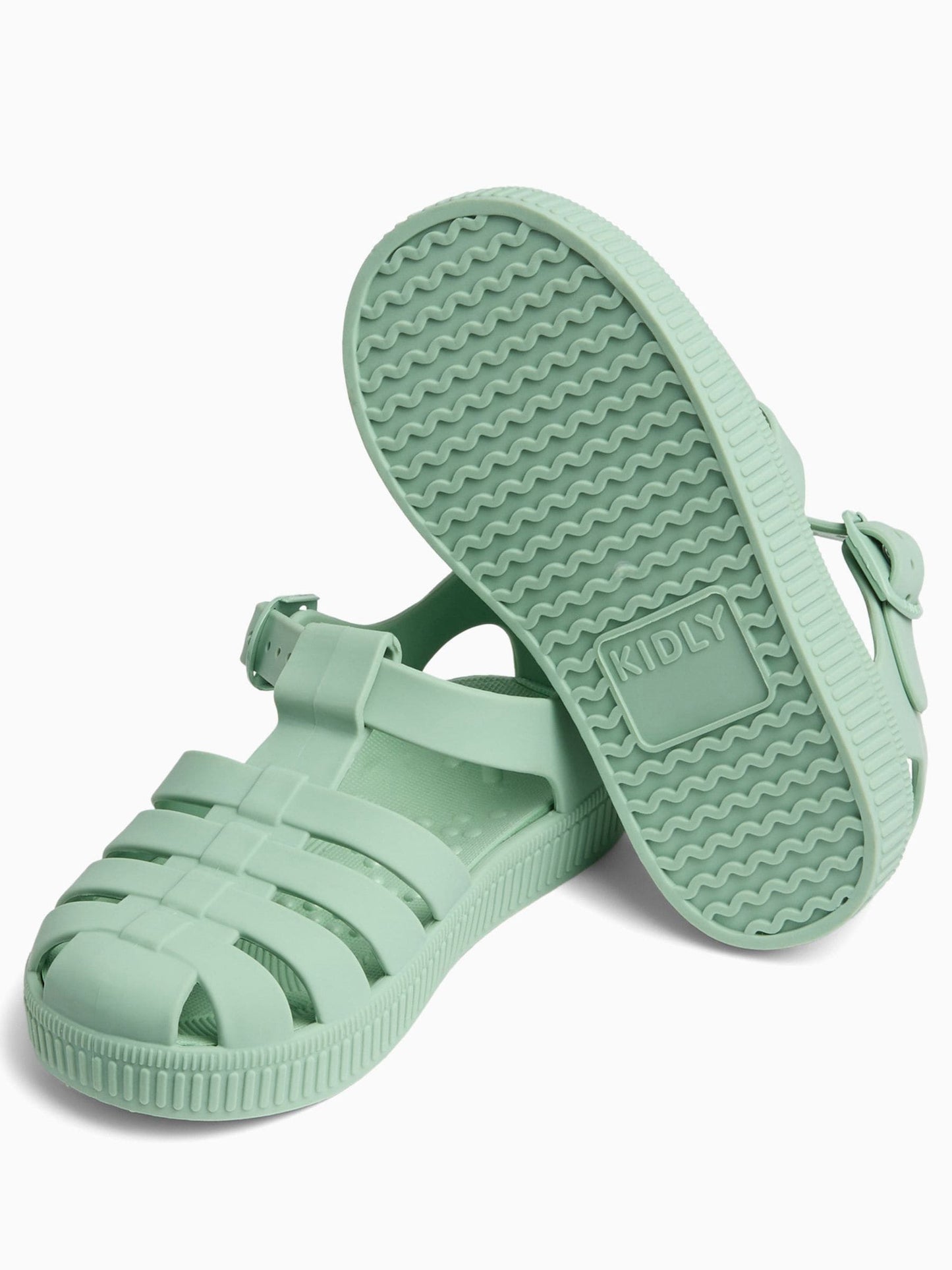 KIDLY by MORI Green Soft Comfy Jelly Sandals image 4