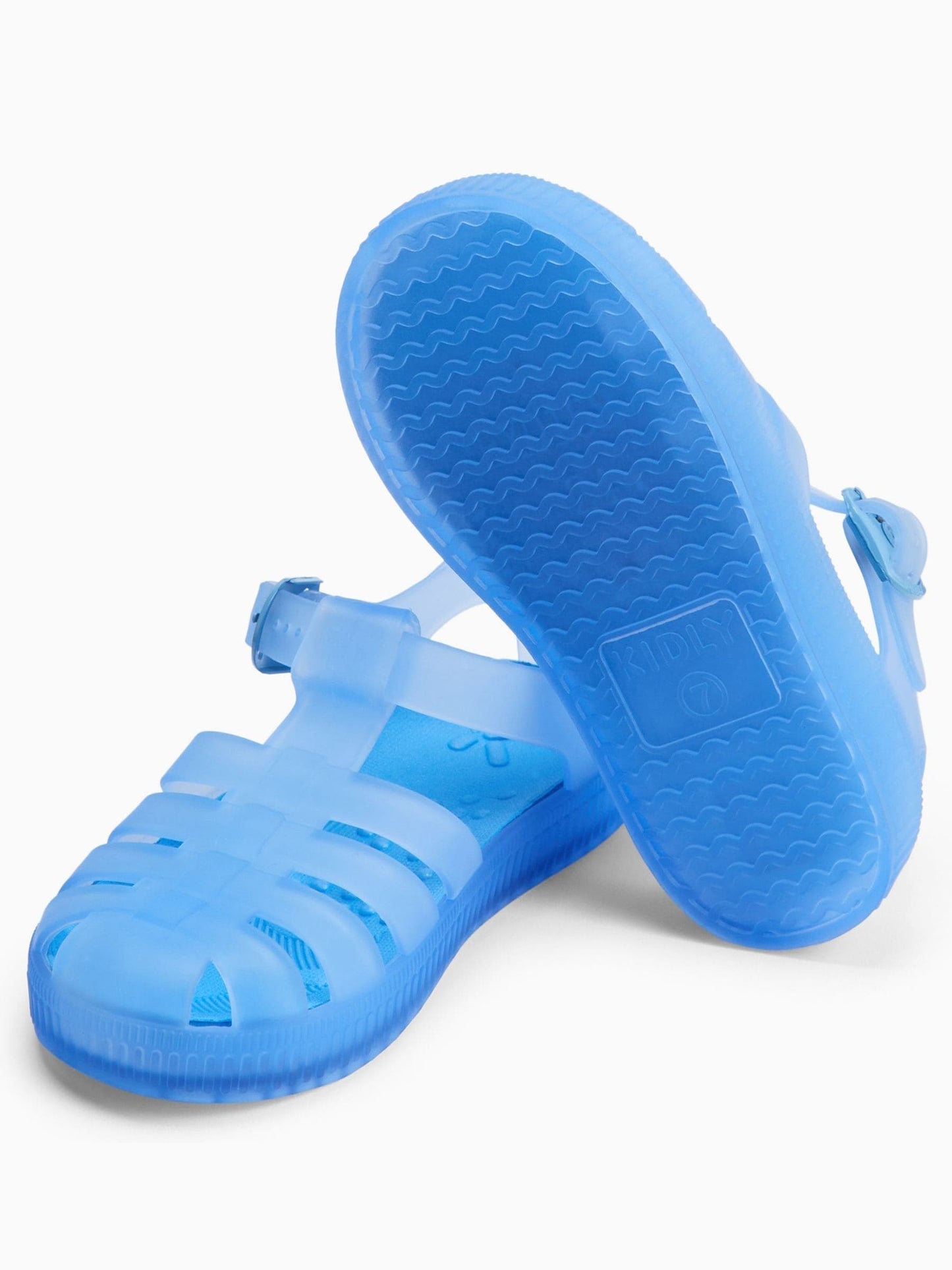 KIDLY by MORI Blue Soft Comfy Jelly Sandals image 5