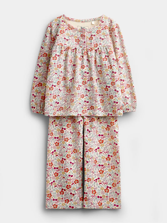 Disney Kidz - JoJo Maman Bébé Multi Floral Jersey Pyjamas image 1