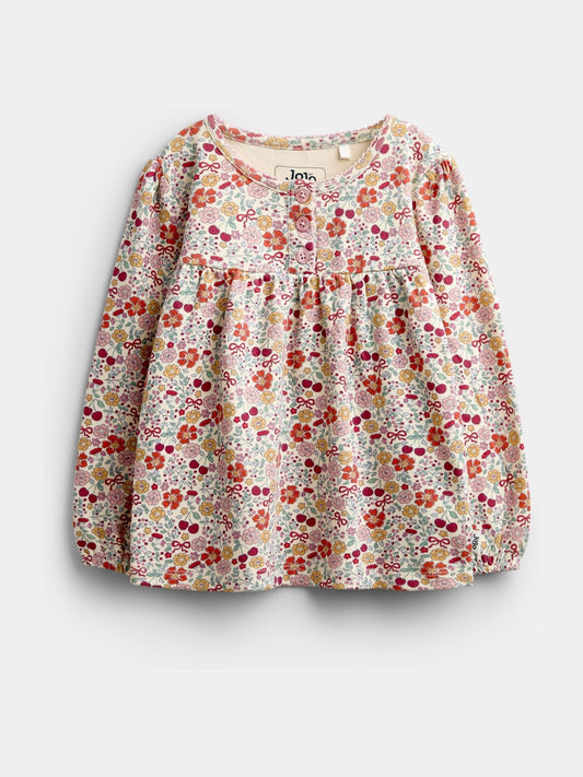 Dsiney Kidz - JoJo Maman Bébé Multi Floral Jersey Pyjamas image 2