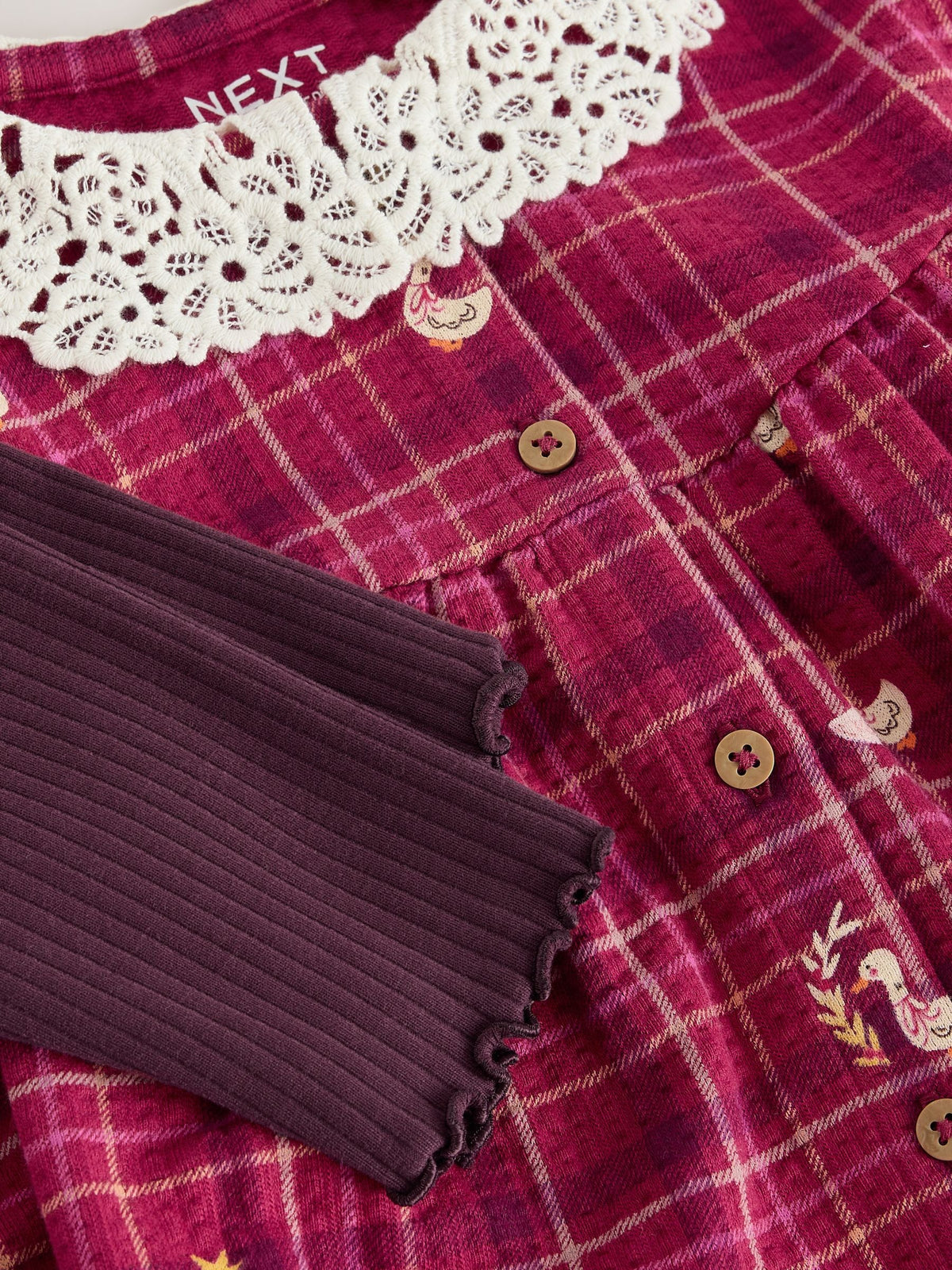 Red Check Goose Long Sleeve Blouse and Leggings Set (3mths-7yrs) - image 9