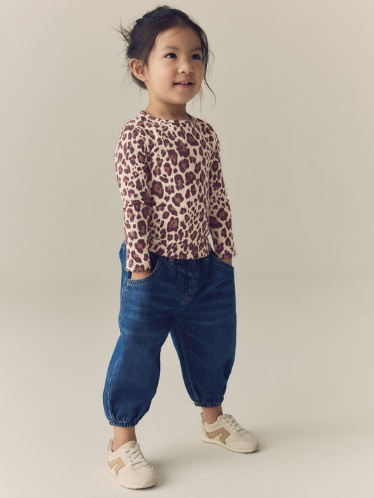 Dsiney Kidz - Leopard Long Sleeve Ribbed Top (3mths-7yrs) image 2