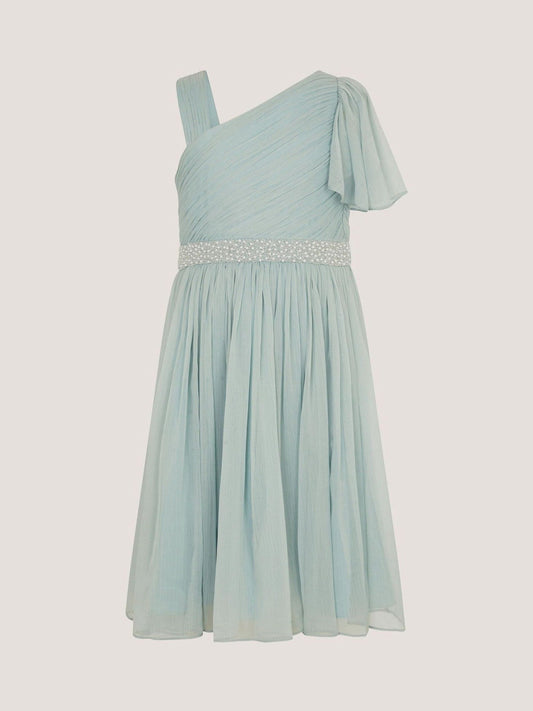 Dsiney Kidz - Monsoon Green Amalthea Asymmetrical Embellished Party Dress image 2