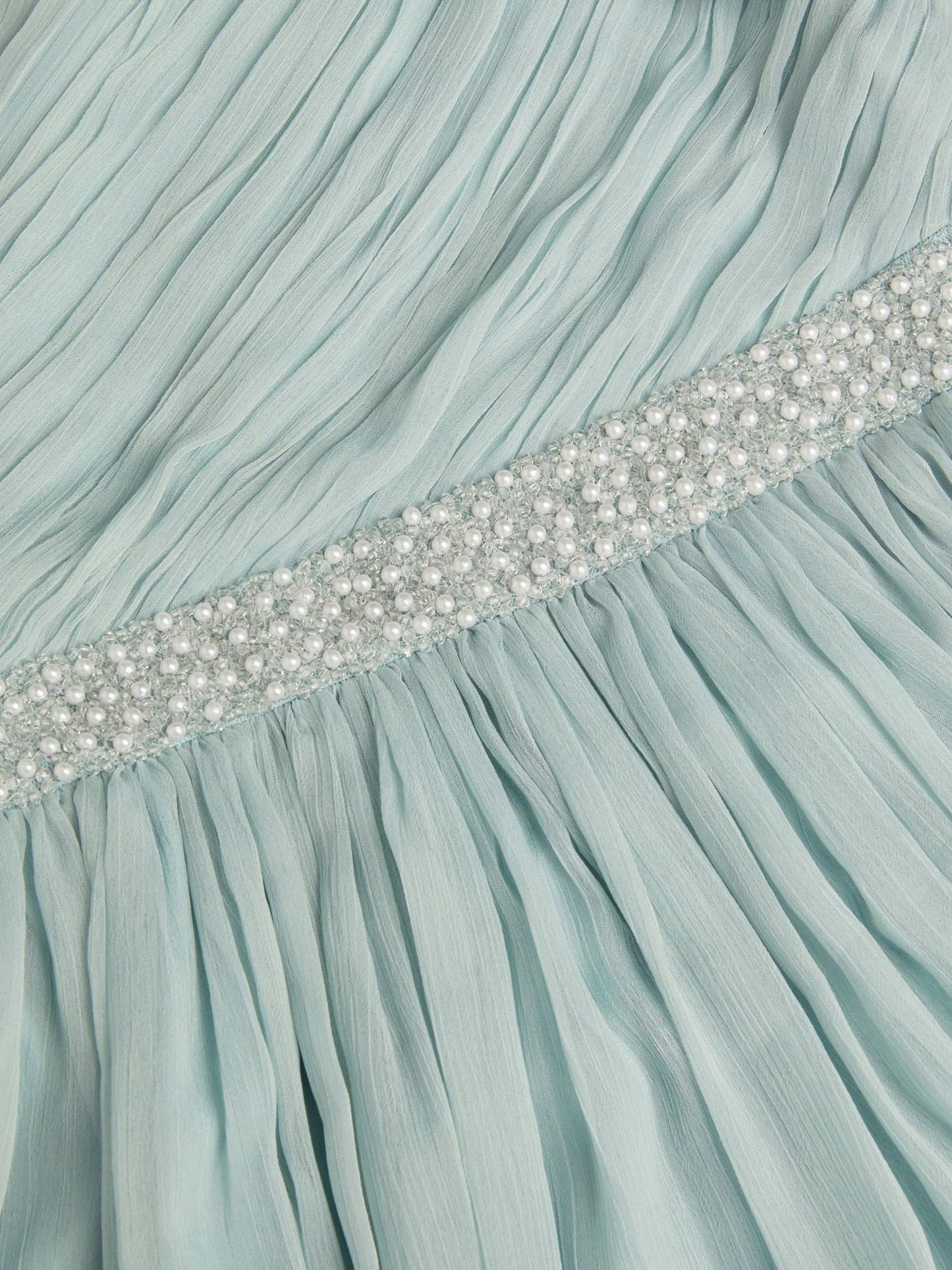 Monsoon Green Amalthea Asymmetrical Embellished Party Dress image 3