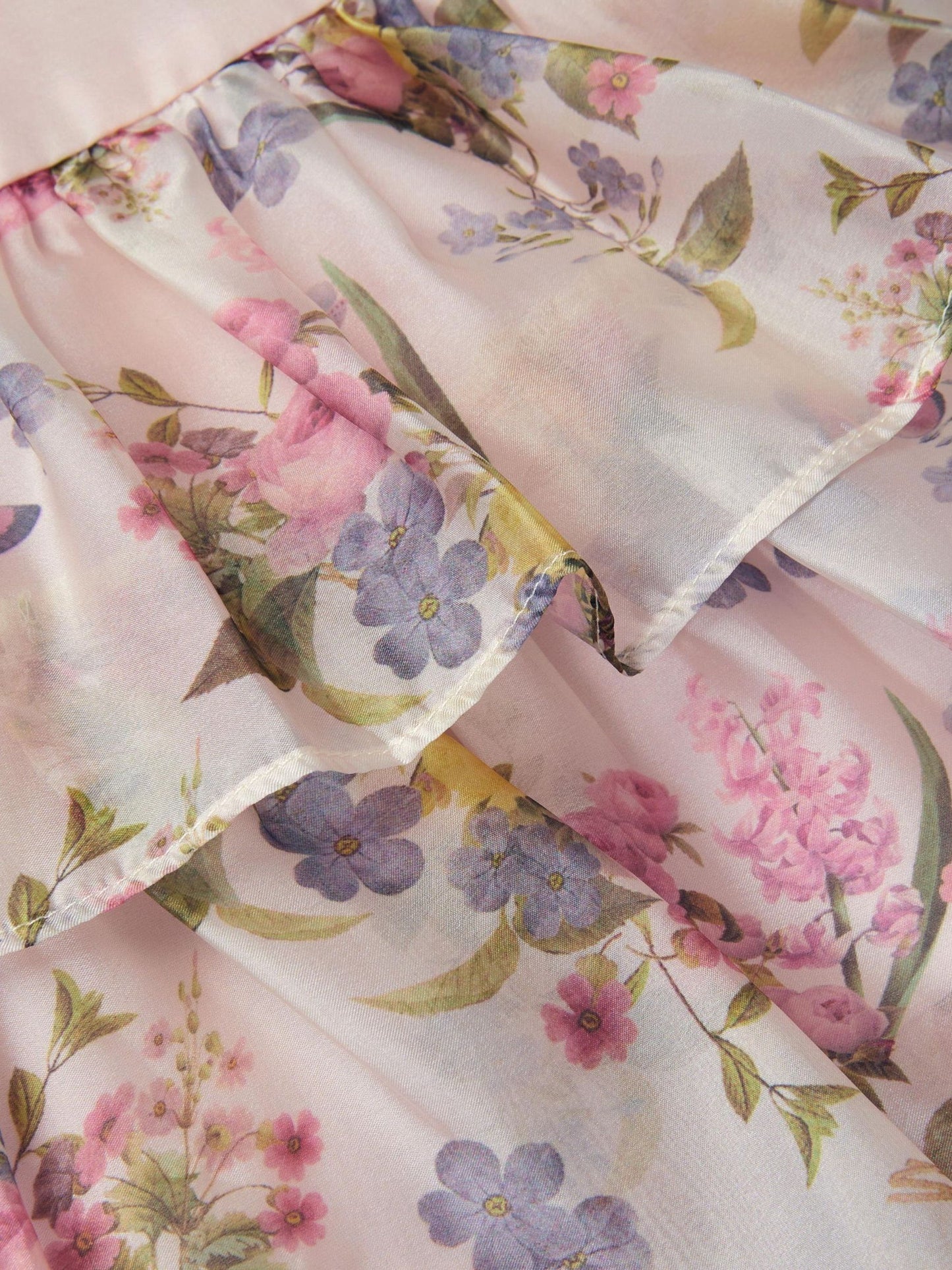 Monsoon Pink Baby Botanical Print Tiered Party Dress image 3