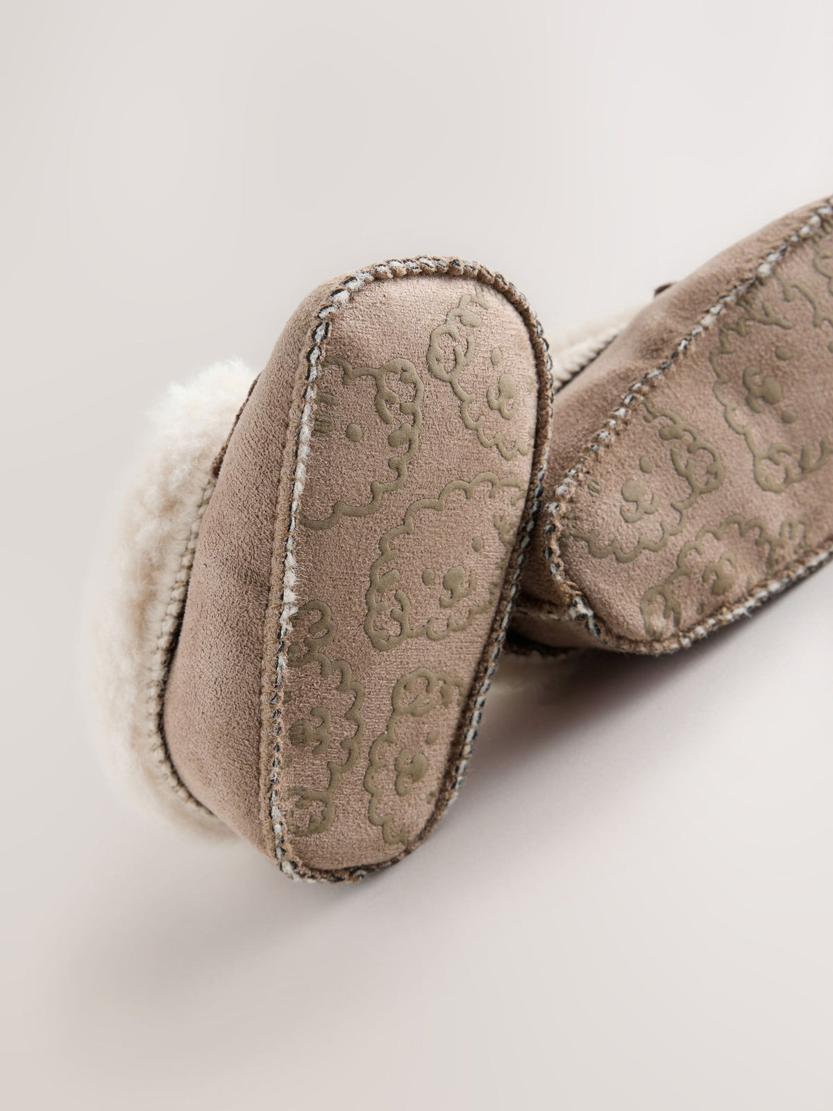 Brown Dog Pull On Baby Slippers (0-2mths) - image 5
