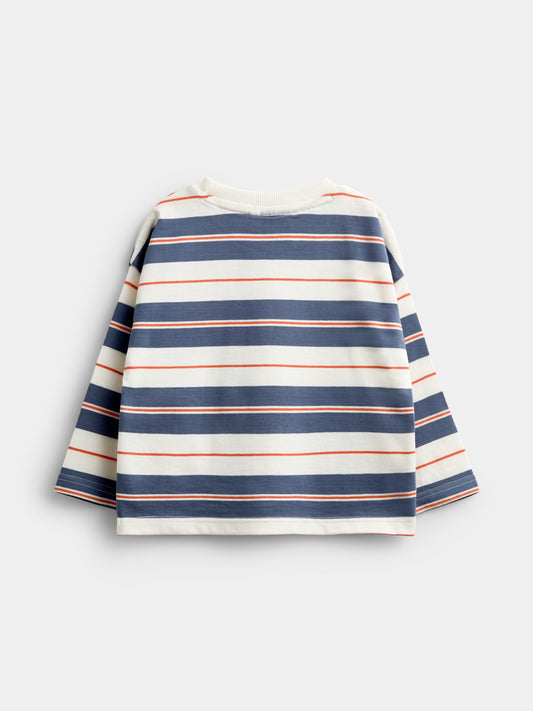 Dsiney Kidz - JoJo Maman Bébé Natural The Gruffalo Striped Top image 2