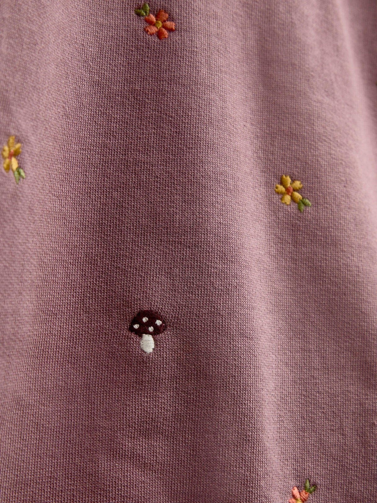 JoJo Maman Bébé Mid Purple Woodland Embroidered Collar Sweatshirt - image 4