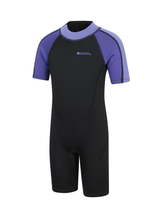 Dsiney Kidz - Mountain Warehouse Purple Kids Shorty 2.5/2mm Wetsuit image 2