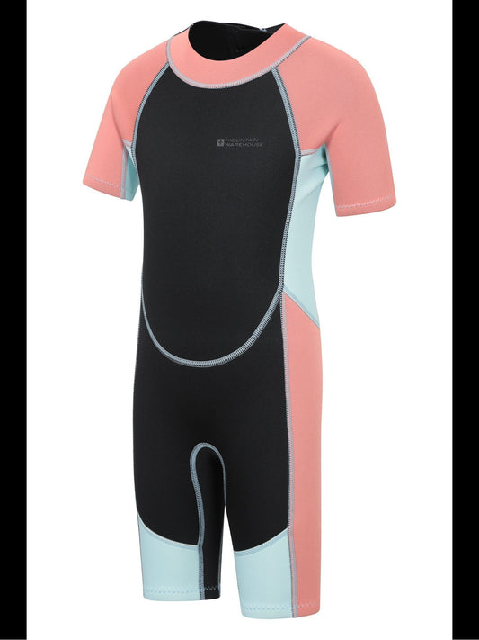 Dsiney Kidz - Mountain Warehouse Pink Kids Shorty 2.5/2mm Wetsuit image 2