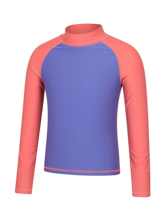 Dsiney Kidz - Mountain Warehouse Dusky Purple Long Sleeve Rash Vest image 2