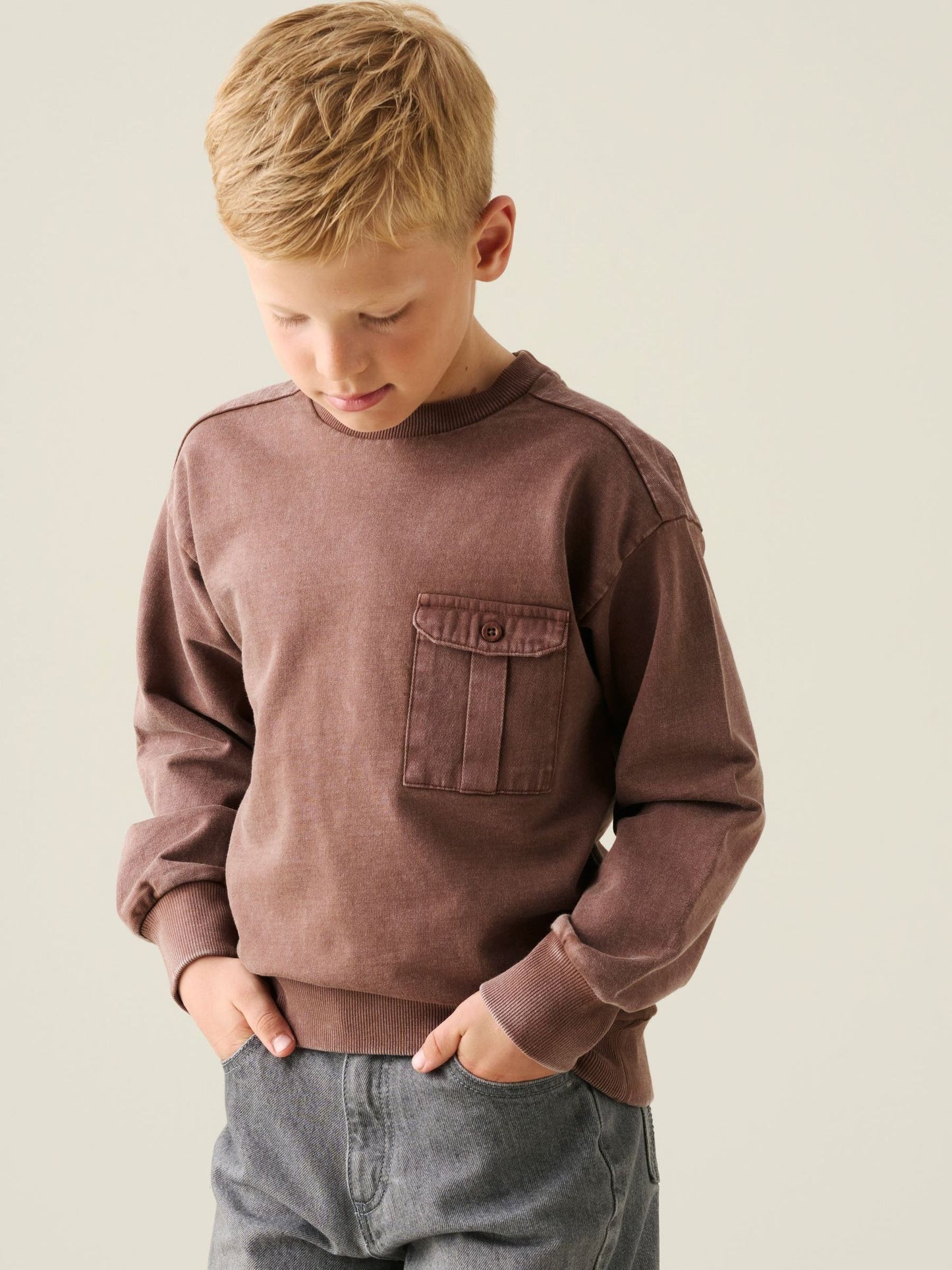 Dsiney Kidz - Angel & Rocket Brown Enzo Utility Sweatshirt image 4