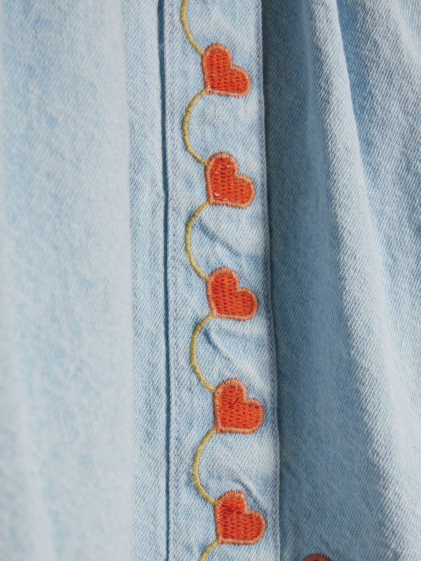 Dsiney Kidz - River Island Blue Heart Embroidered Dress image 3