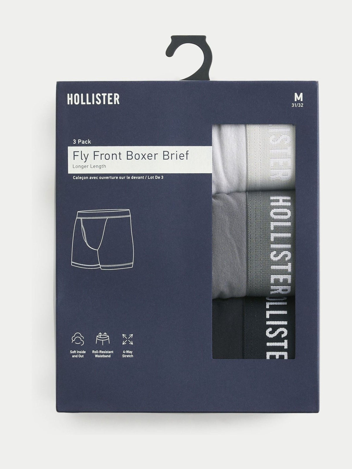 Dsiney Kidz - Hollister Grey Boxers 3 Pack image 2