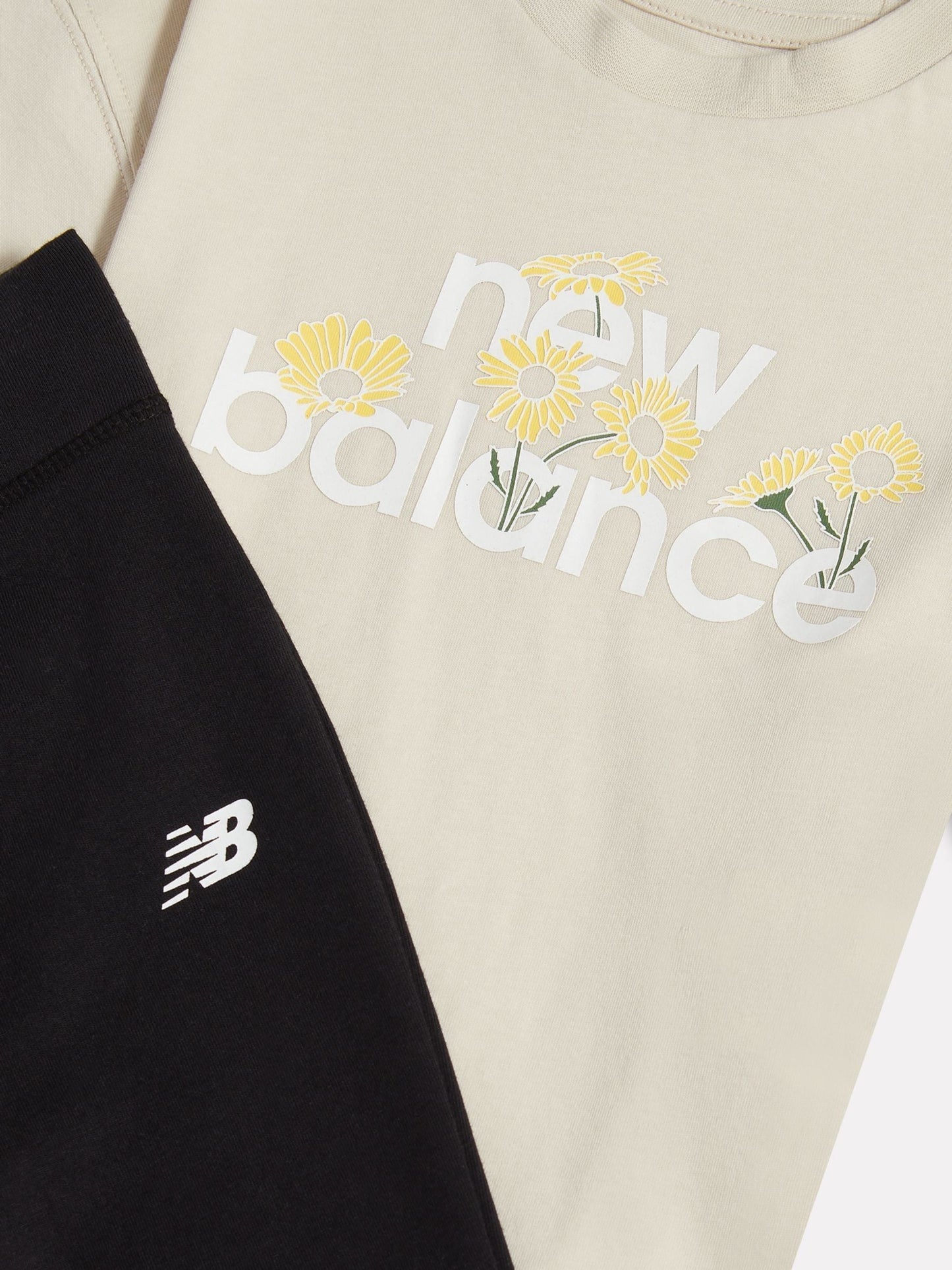 New Balance Natural Flower Graphic Tee and Flare Legging Set image 3