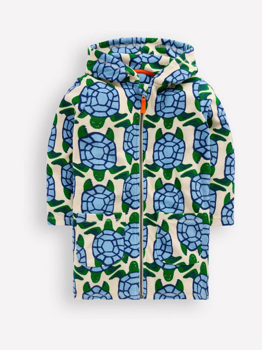 Boden Cream Towelling Zip-up Throw-on Cover-Up image 2