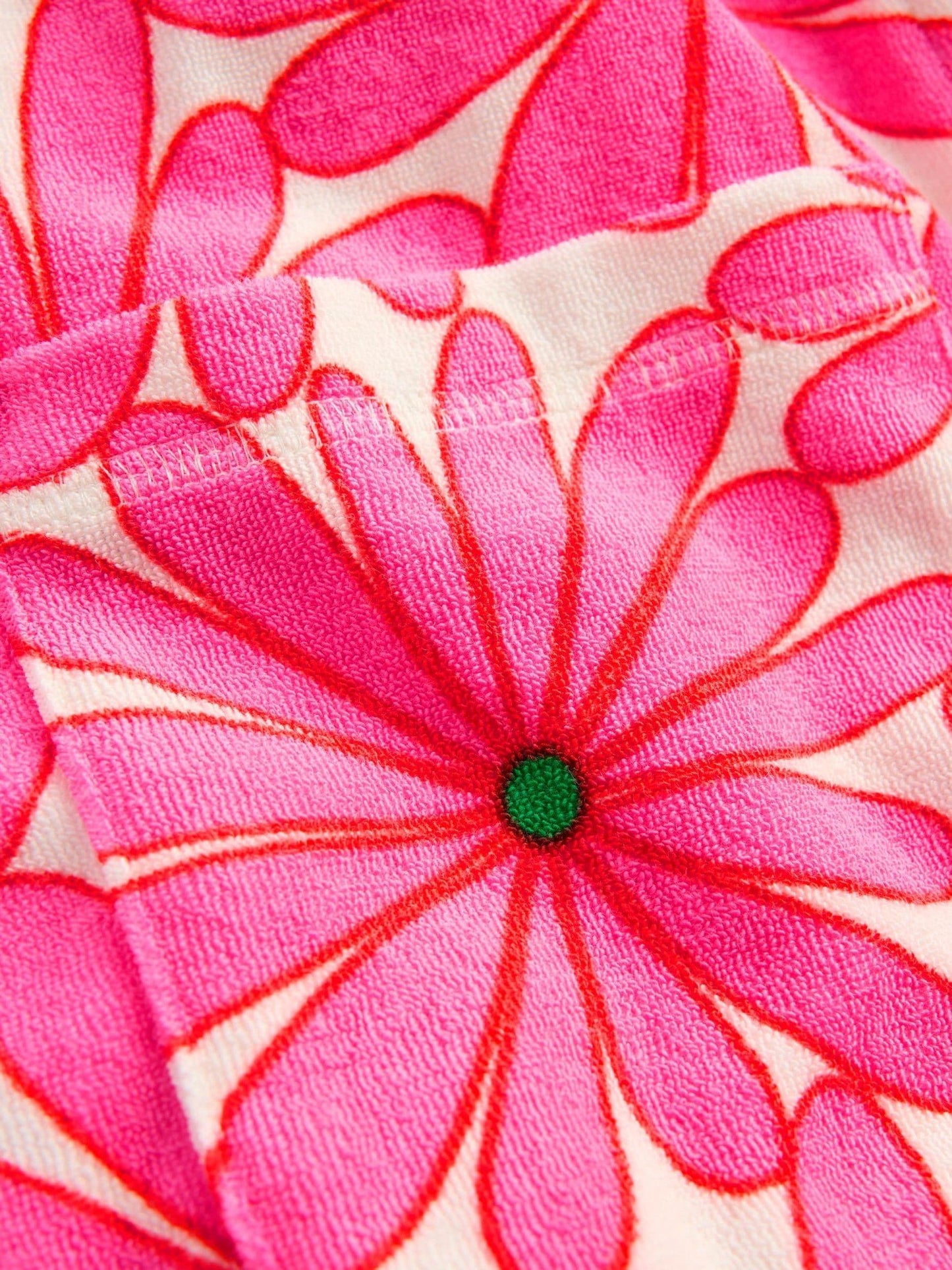 Boden Pink Romie Towelling Zip Throw-on image 3