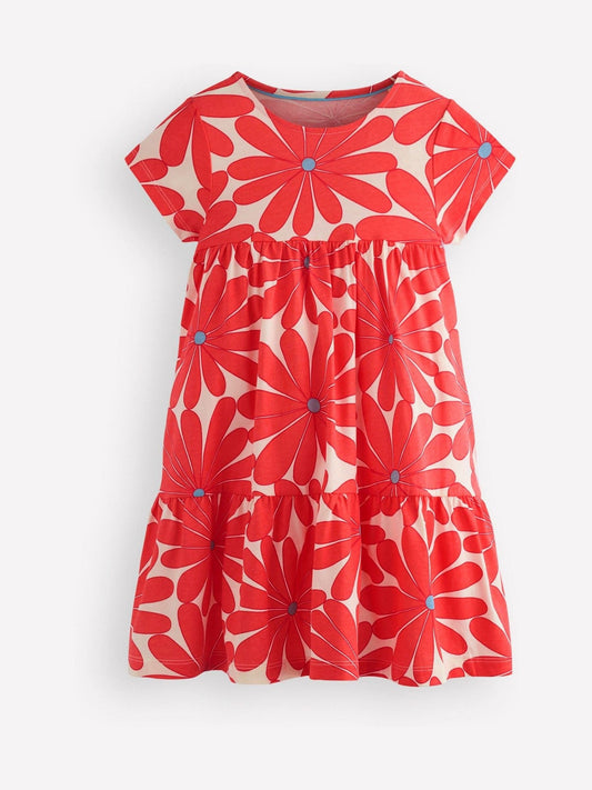 Boden Orange Ariel Twirly Jersey Dress image 2