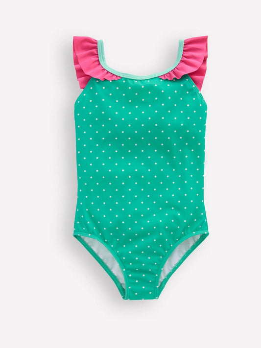 Boden Blue Hallie Frill Strap Swimsuit image 2