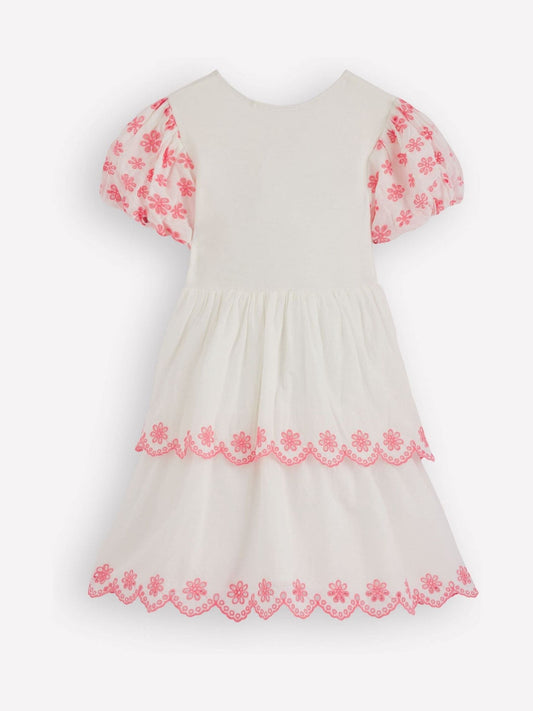 Boden Cream Broderie Rara Jersey Dress image 2