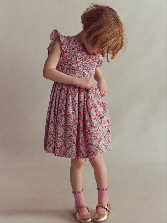 Dsiney Kidz - Boden Pink Bow Back Flutter Sleeve Dress image 2