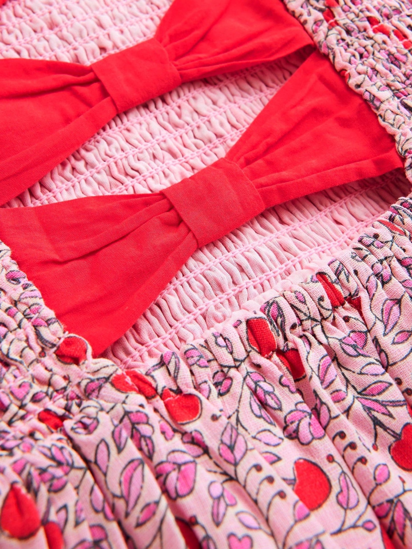 Boden Pink Bow Back Flutter Sleeve Dress image 3