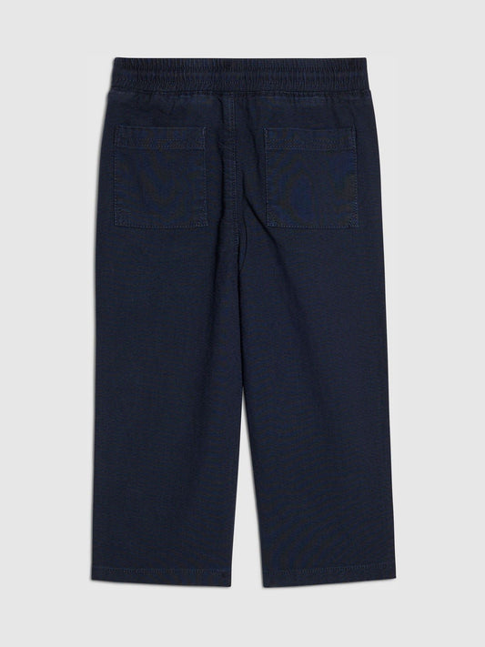 River Island Navy Blue Regular Fit Pull On Trousers image 2
