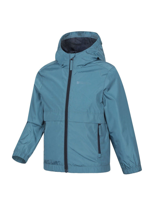 Dsiney Kidz - Mountain Warehouse Blue Whisper Kids Water Resistant Jacket image 2