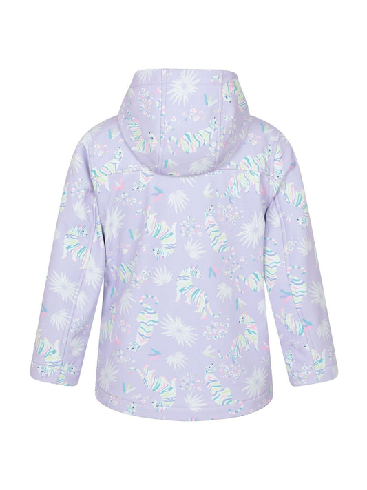 Dsiney Kidz - Mountain Warehouse White Exodus Kids Printed Water-Resistant Softshell Jacket image 2