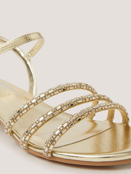 Dsiney Kidz - Monsoon Gold Embellished Strap Heels Sandals image 2