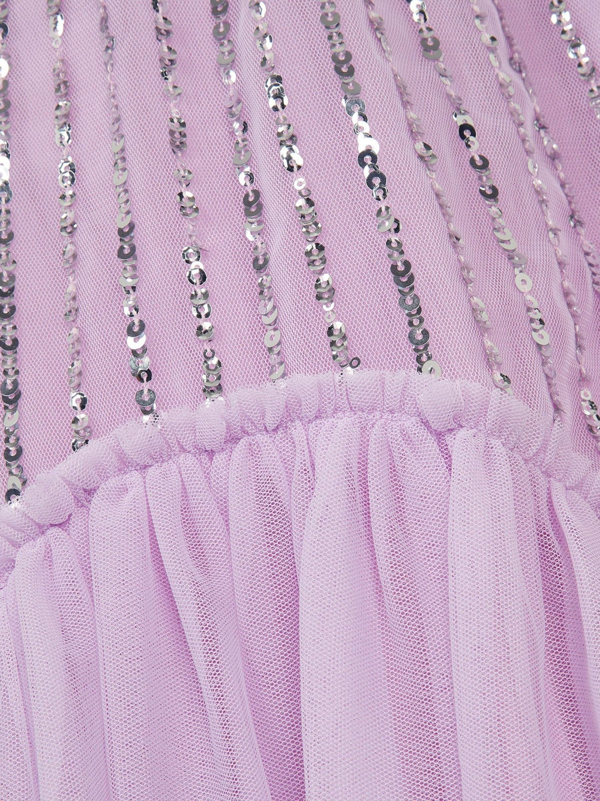 Dsiney Kidz - Monsoon Purple Elena Short Sleeve Sequin Party Dress image 4