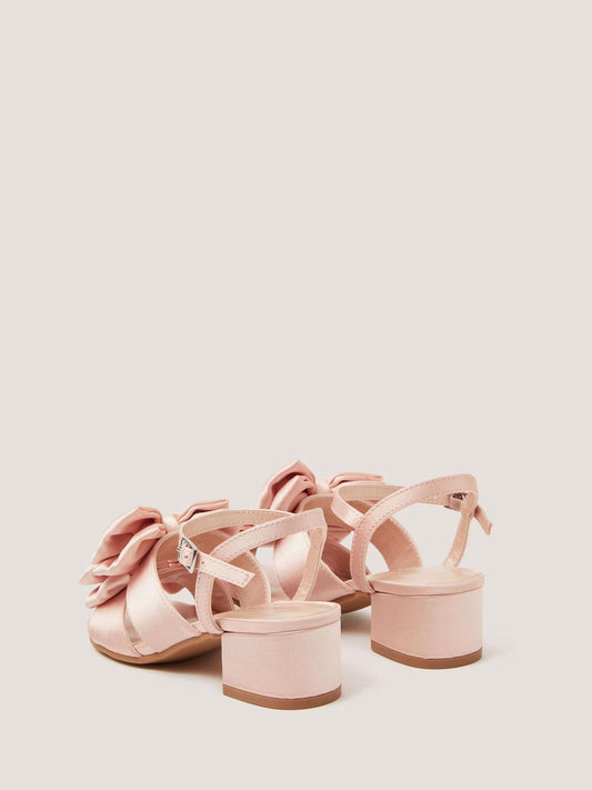 Dsiney Kidz - Monsoon Pink Double Bow Heeled Sandals image 2