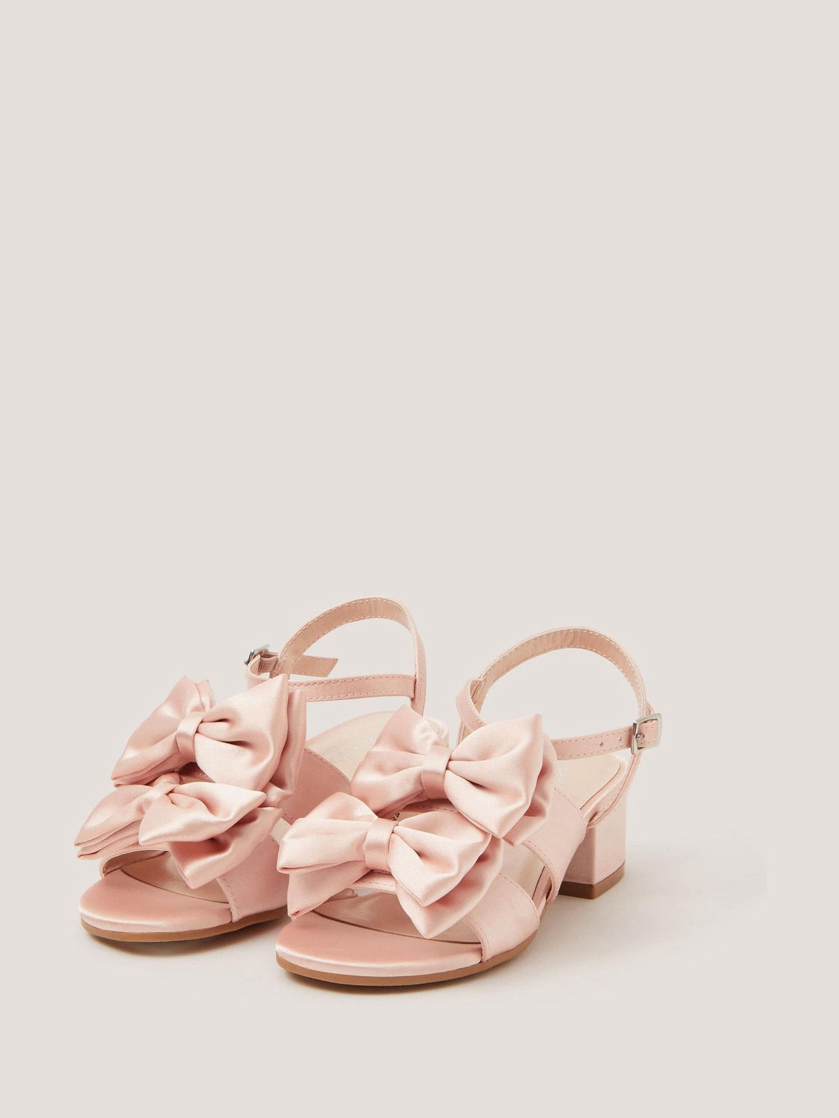 Dsiney Kidz - Monsoon Pink Double Bow Heeled Sandals image 3