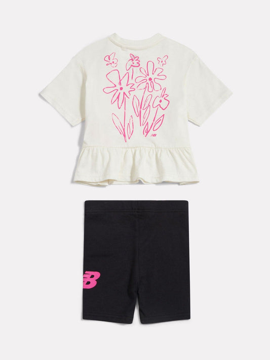 Dsiney Kidz - New Balance Natural Athletics Graffiti T-Shirt Dress & Cycle Shorts Set image 2