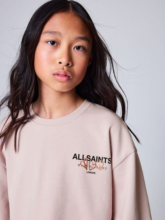 smALLSAINTS Light Pink Amore Underground Sweatshirt and Sweat Shorts Set - image 2