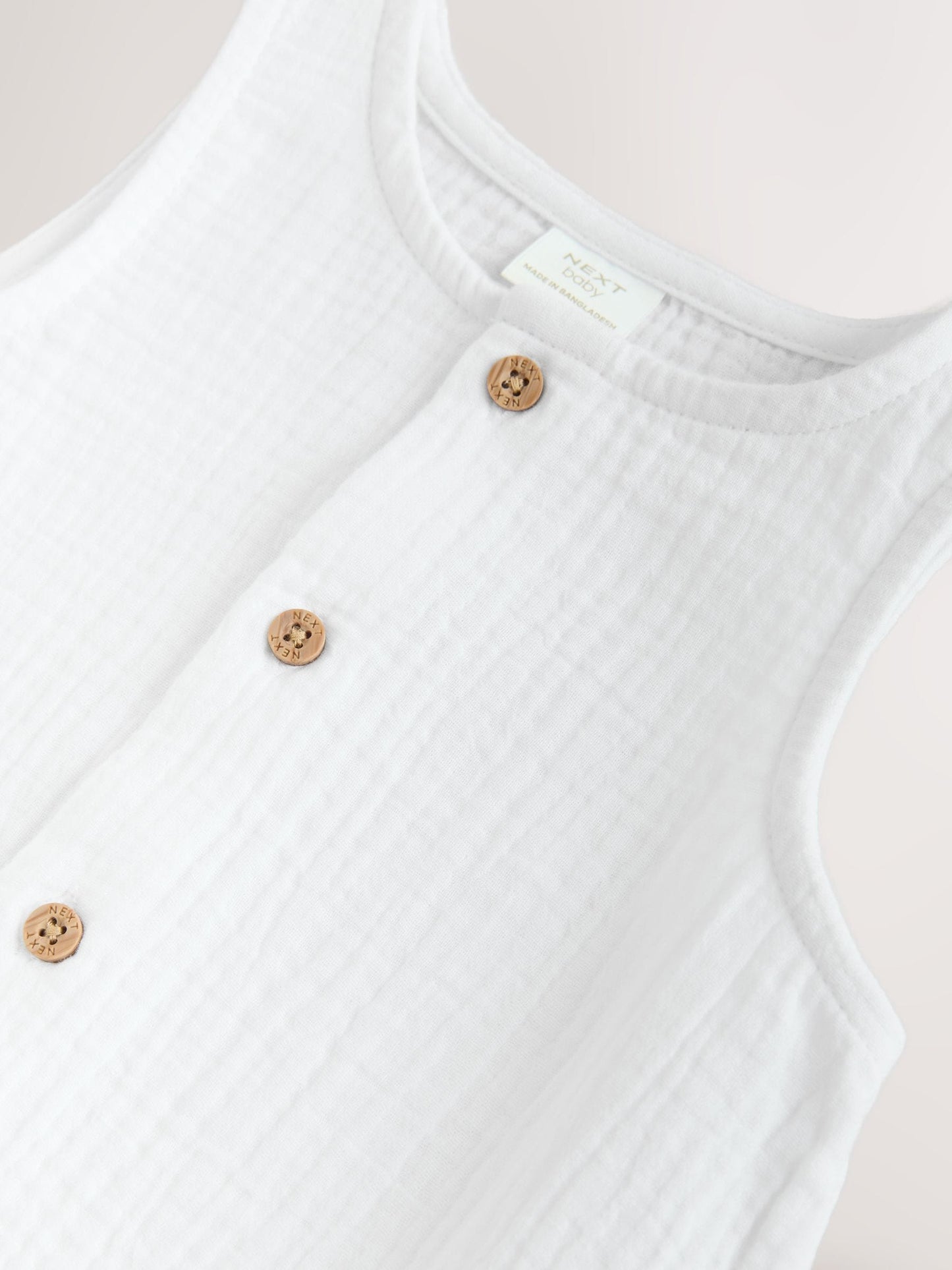 White Woven Baby Jumpsuit (0mths-2yrs) image 8