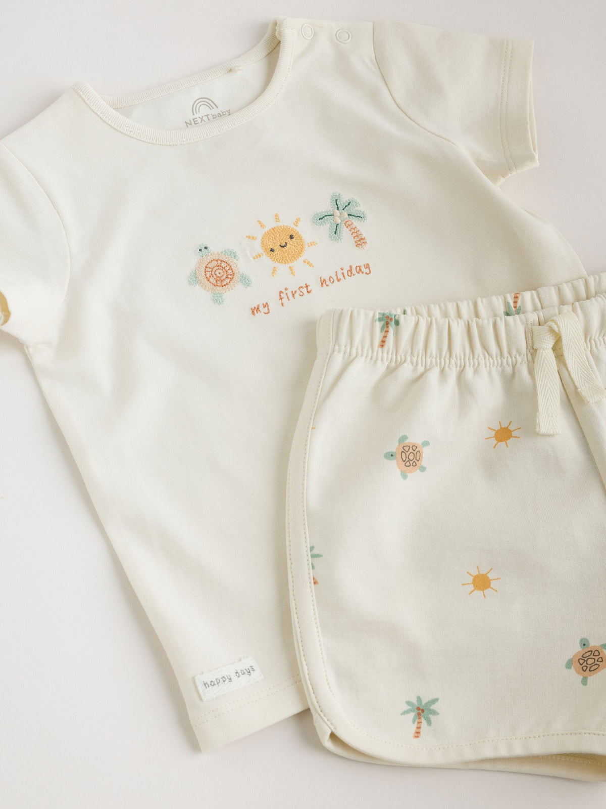 Dsiney Kidz - Cream My First Holiday Top and Short Baby Set (0-18mths) image 7