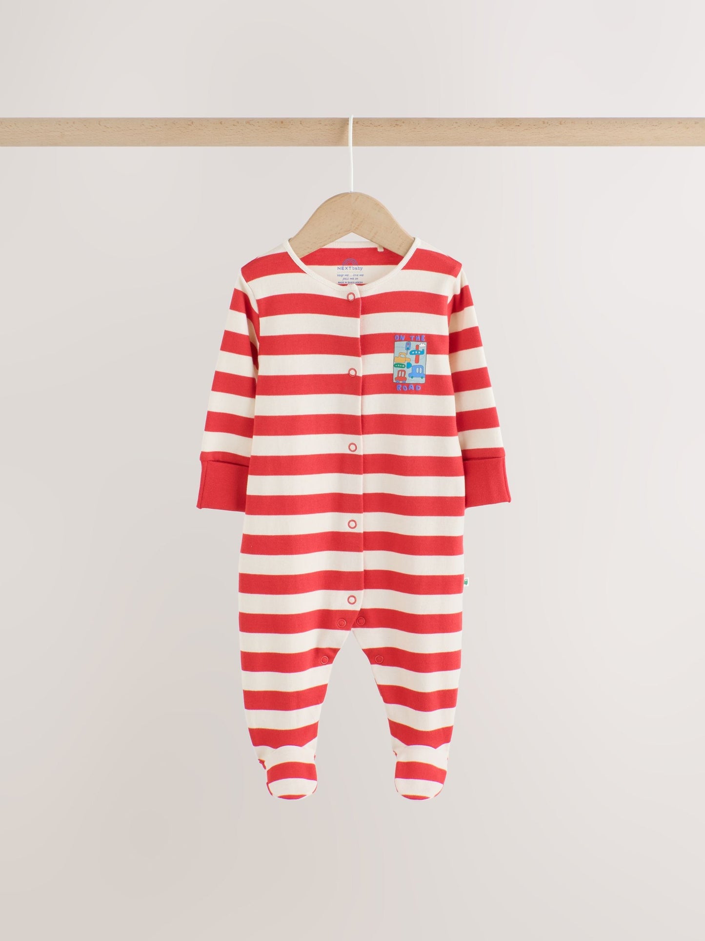 Bright Transport Two Way Zip Baby Sleepsuits 4 Pack (0mths-2yrs) image 8