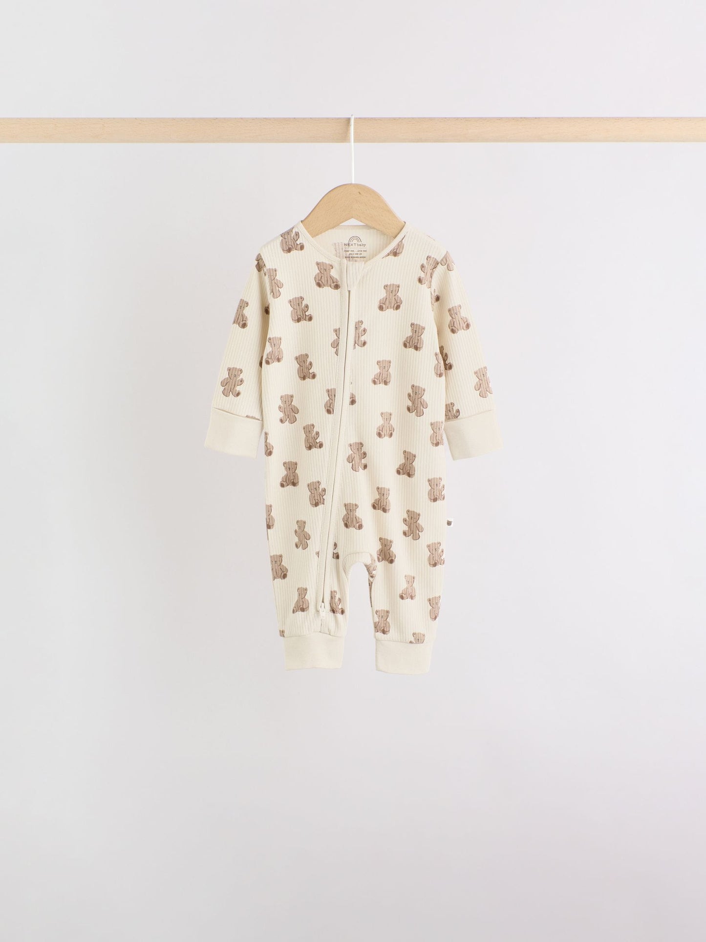Brown Bear Two Way Zip Baby Sleepsuits 4 Pack (0mths-3yrs) image 9