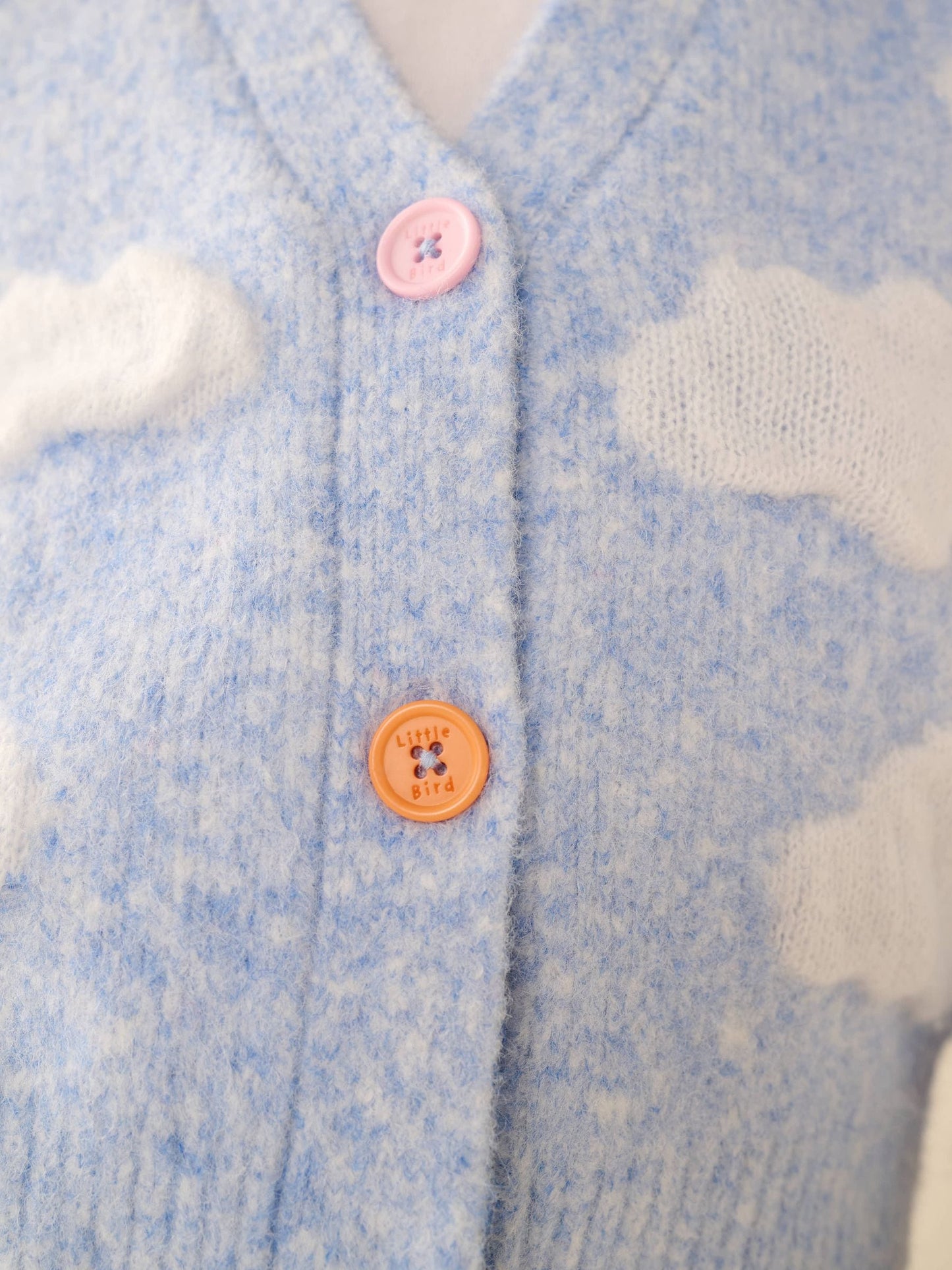 Dsiney Kidz - Little Bird by Jools Oliver Blue Bubble Cloud Button Through Knitted Cardigan image 7