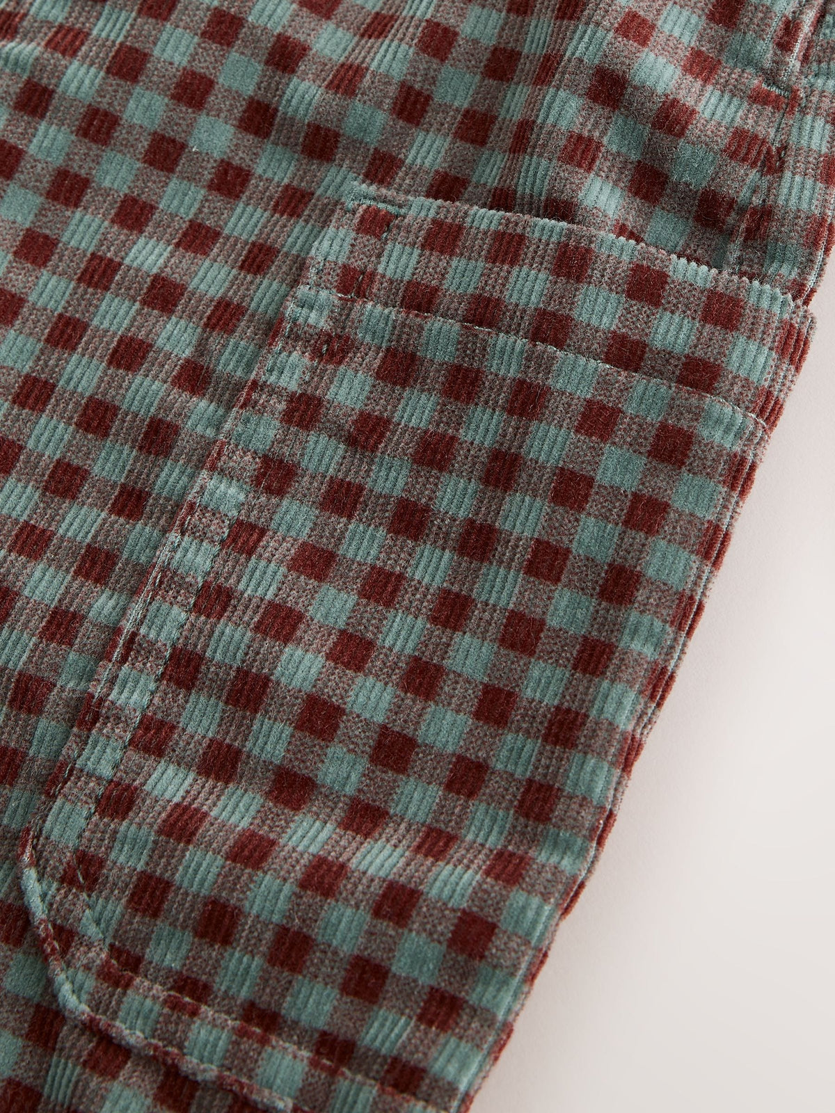 Red/Green Gingham Regular Fit Corduroy Dungarees (3mths-7yrs) - image 9