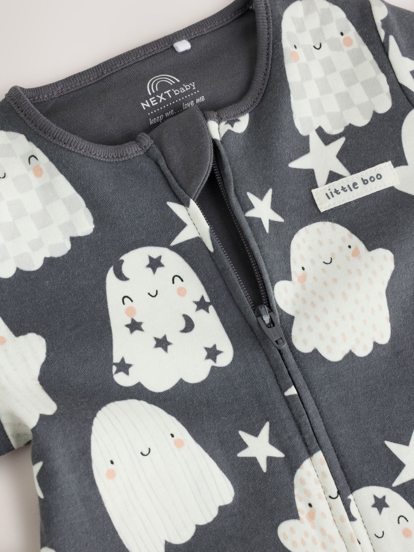 Glow In The Dark Two Way Zip Baby Sleepsuit (0mths-3yrs) image 8