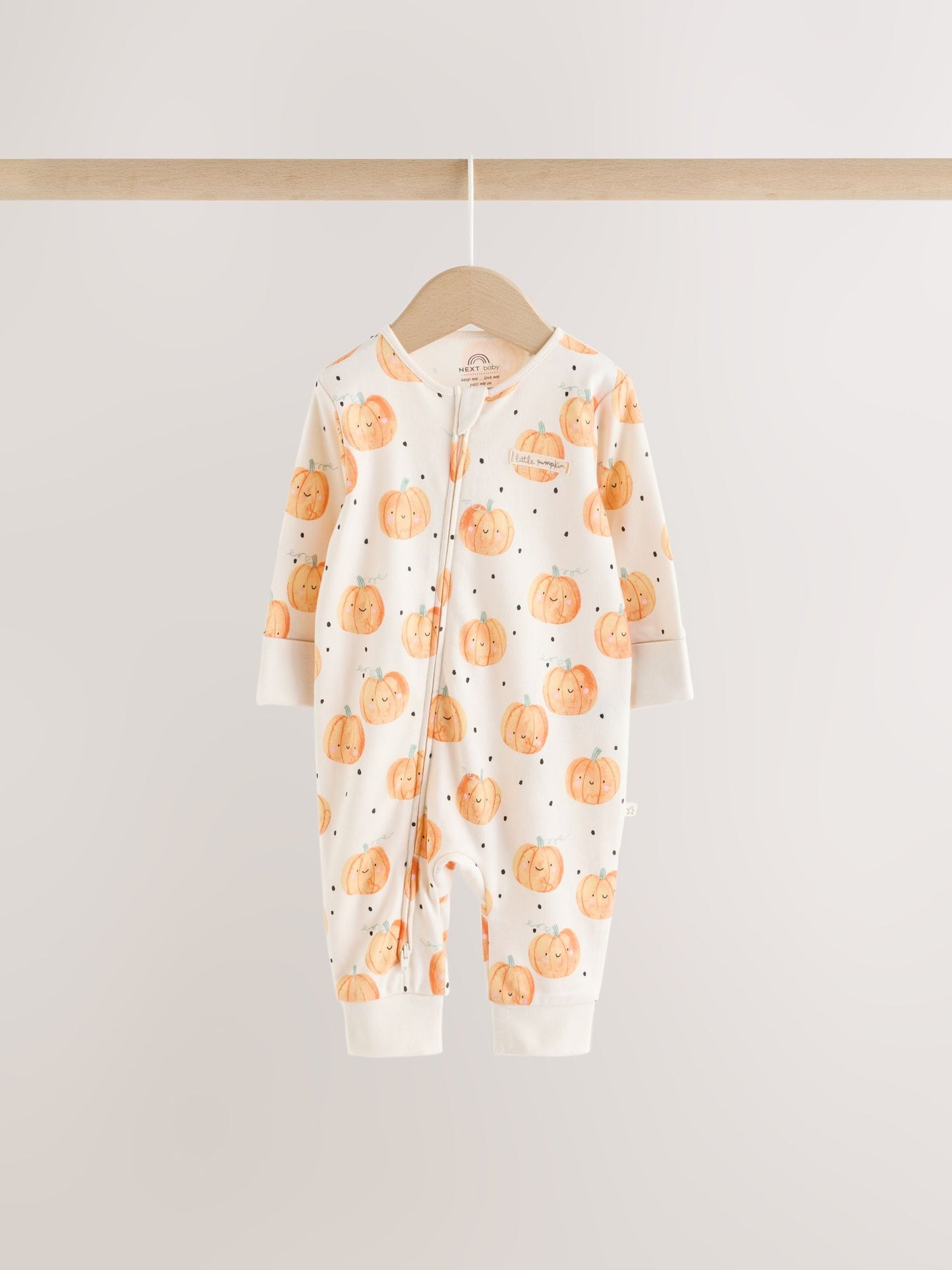 Neutral 3 Pack Two Way Zip Baby Sleepsuit (0mths-3yrs) image 9