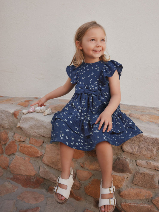 Dsiney Kidz - Navy Tiered Summer Dress (3mths-7yrs) image 2