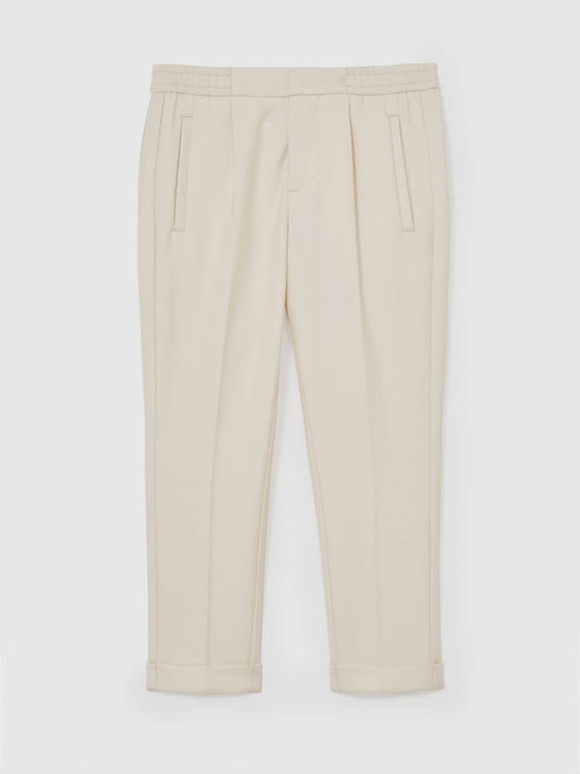 Reiss Off White Brighton 9-13 yrs Slim-Fit Pleated Trouser image 2