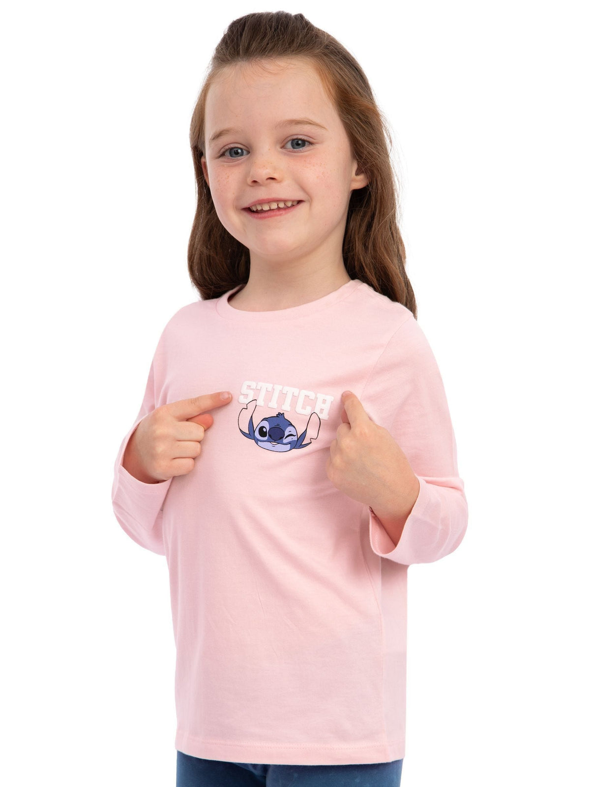 Dsiney Kidz - Character Pink Disney Lilo And Stitch Long Sleeve T-Shirt image 8