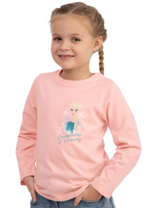 Dsiney Kidz - Character Pink Disney Frozen Elsa And Anna Long Sleeve T-Shirt image 2