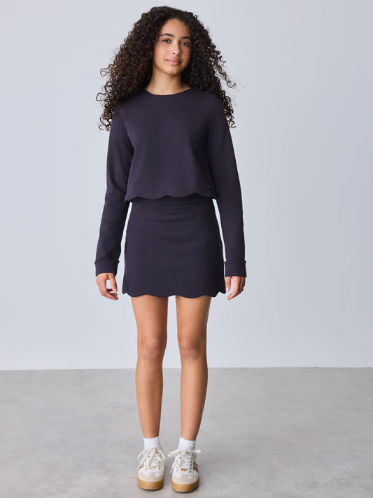 Dsiney Kidz - Baker by Ted Baker Ponte Scallop Hem Top & Skirt Set 2 Piece image 2