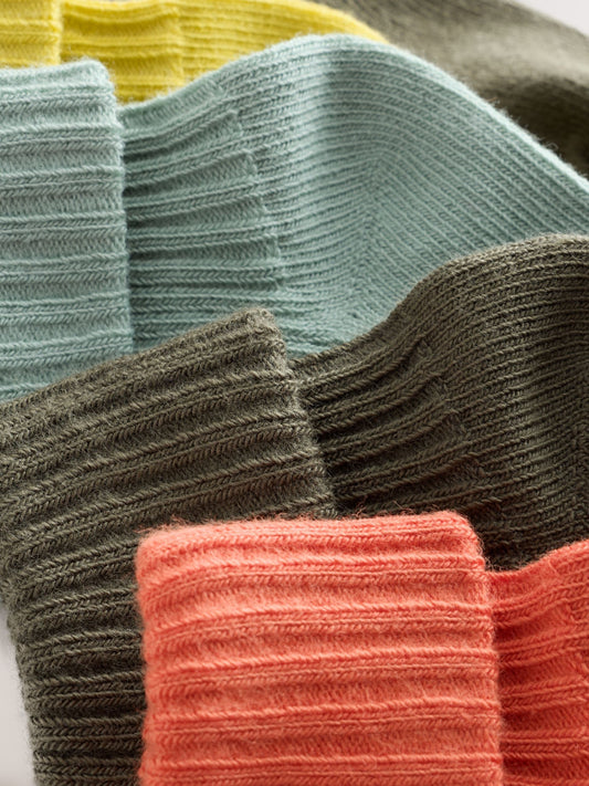 Dsiney Kidz - Autumnal Bright Roll Top Baby Socks 5 Pack image 2